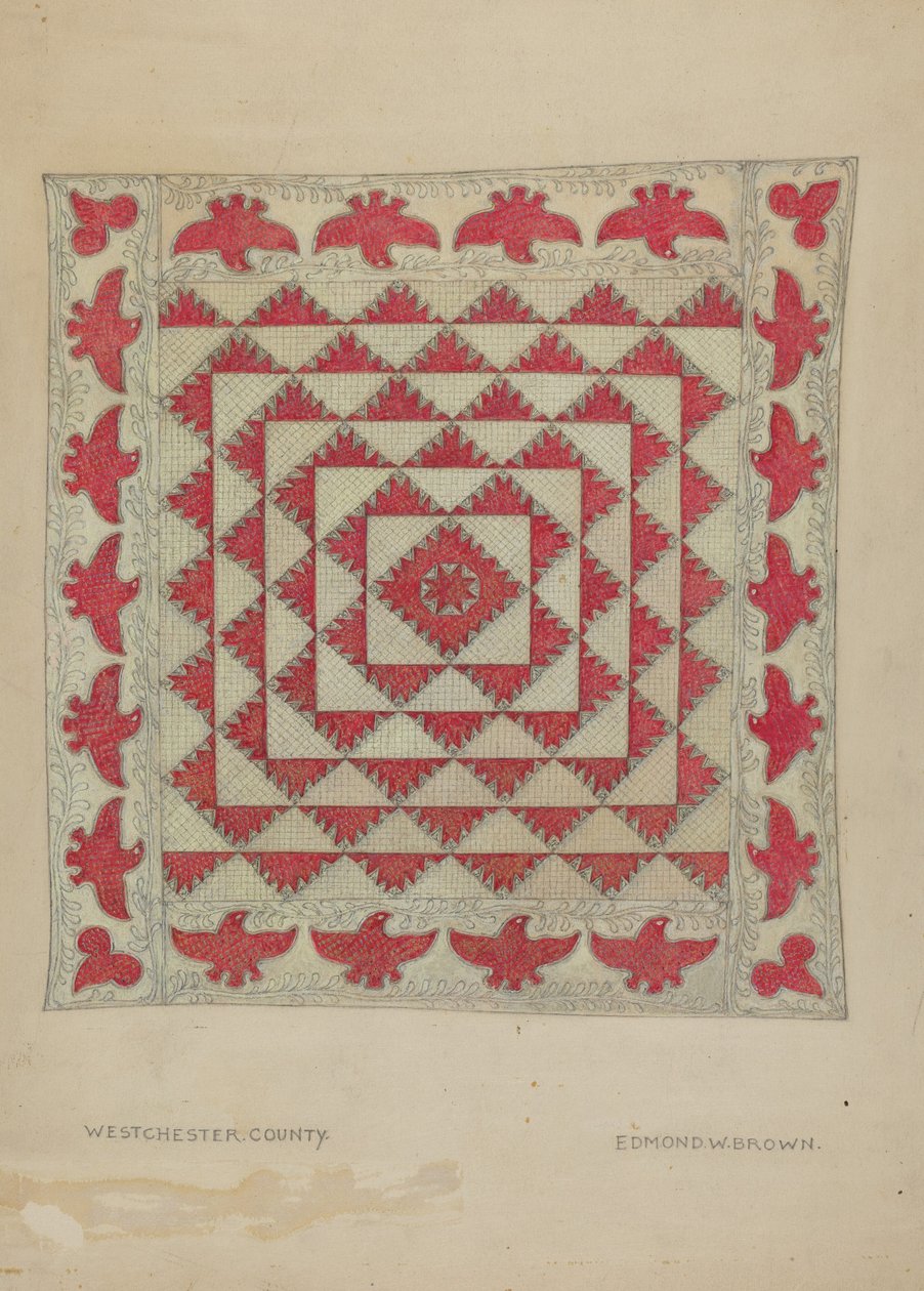Trapunta patchwork da Edmond W. Brown