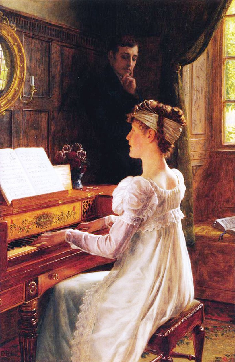 Corteggiamento, 1903 da Edmund Blair Leighton