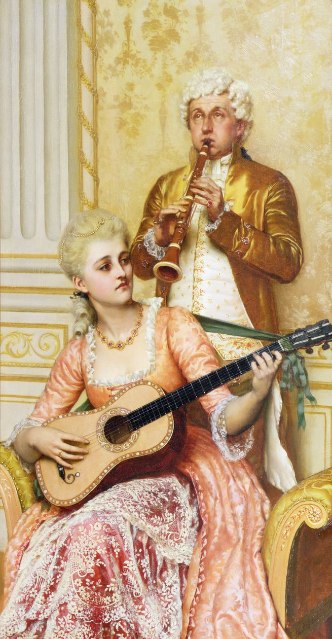 La prova, 1886 da Edmund Blair Leighton