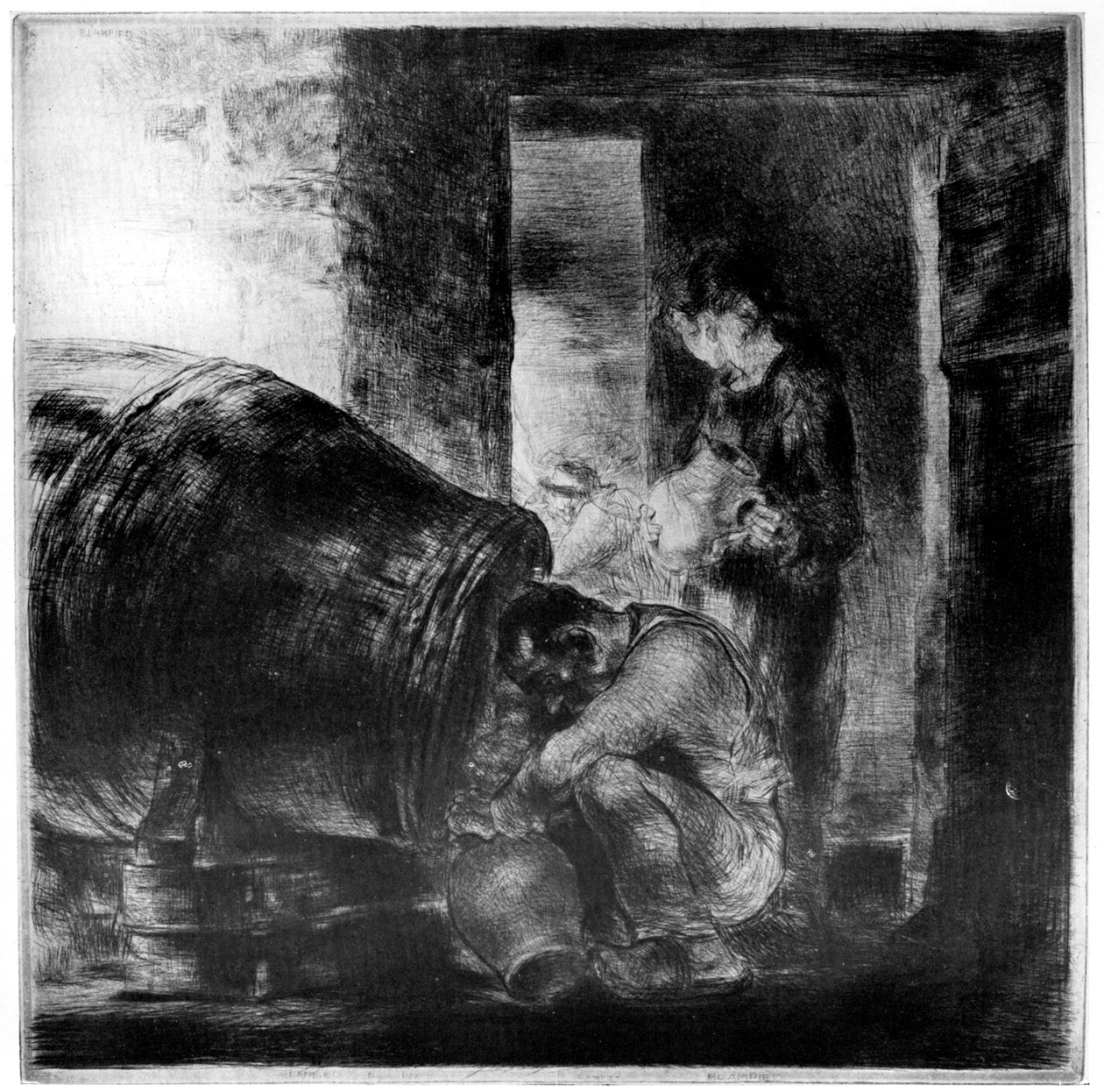La botte di sidro, 1929 da Edmund Blampied
