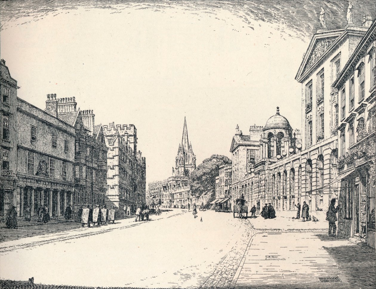 High Street, Oxford, 1905 da Edmund Hort New