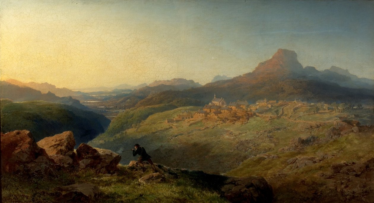 Città e valle di Ffestiniog, Galles da Edmund John Niemann