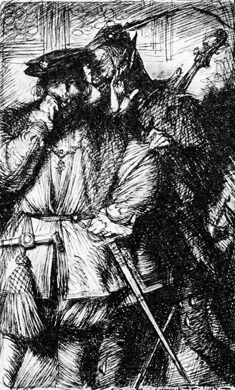 Mefistofele e Faust da Edmund Joseph Sullivan