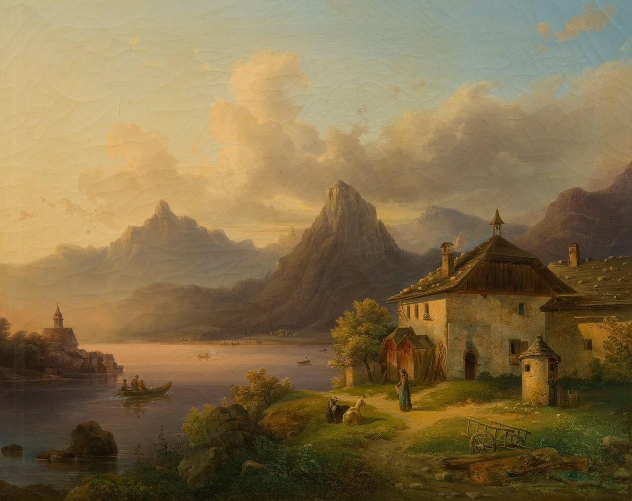 Paesaggio con lago di montagna da Edmund Mahlknecht