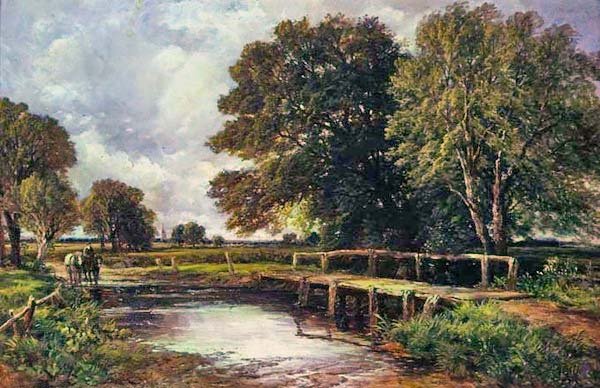 Il guado, 1890 da Edmund Morison Wimperis