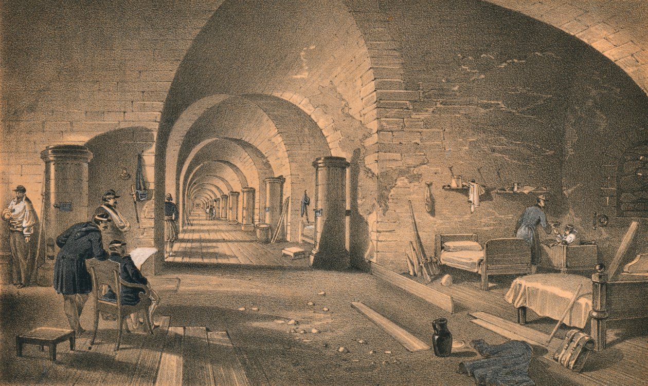 Interno del Forte Nicholas, 1856 da Edmund Walker