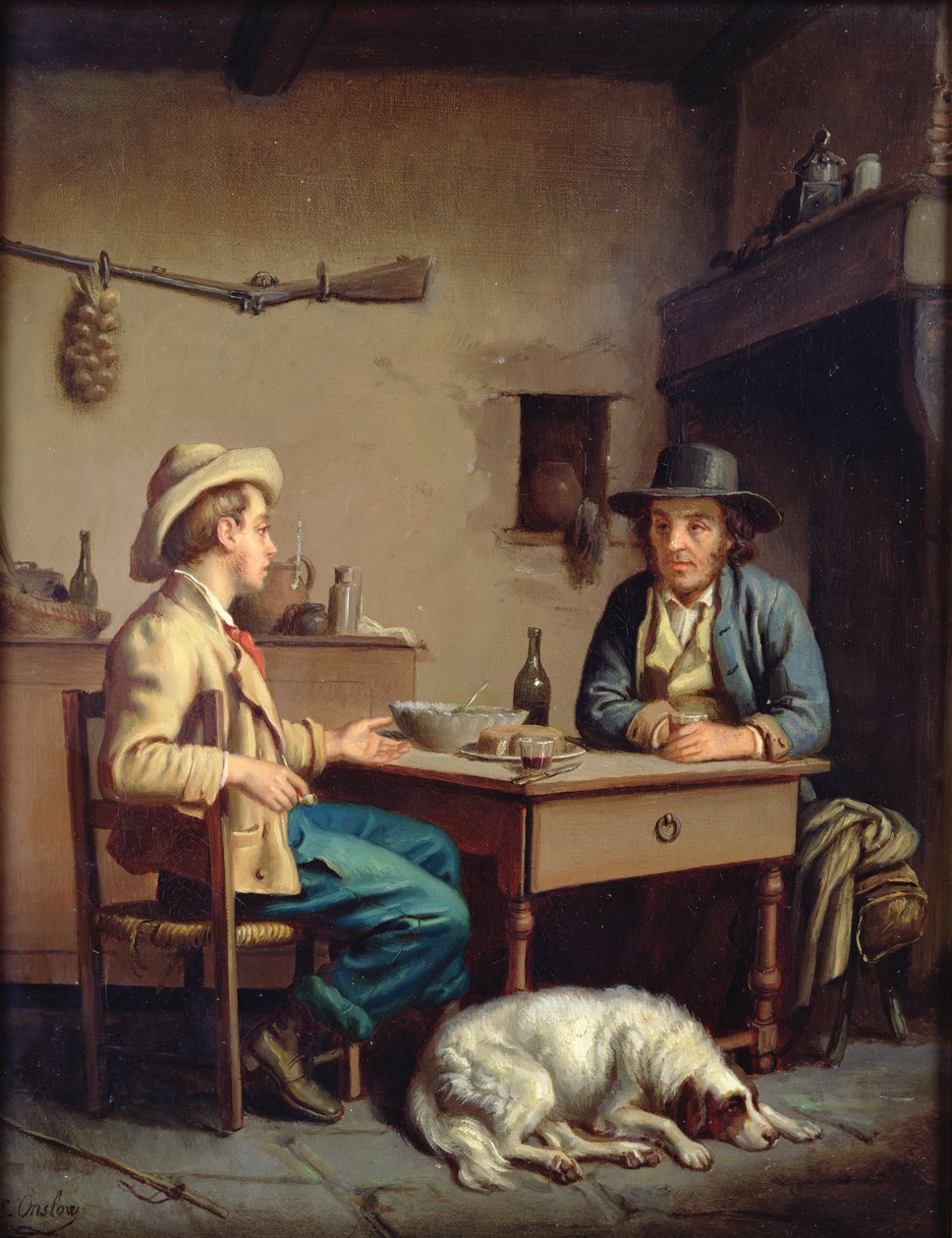 Interno di una Casetta di Contadini, c.1903 da Edouard Amable Onslow