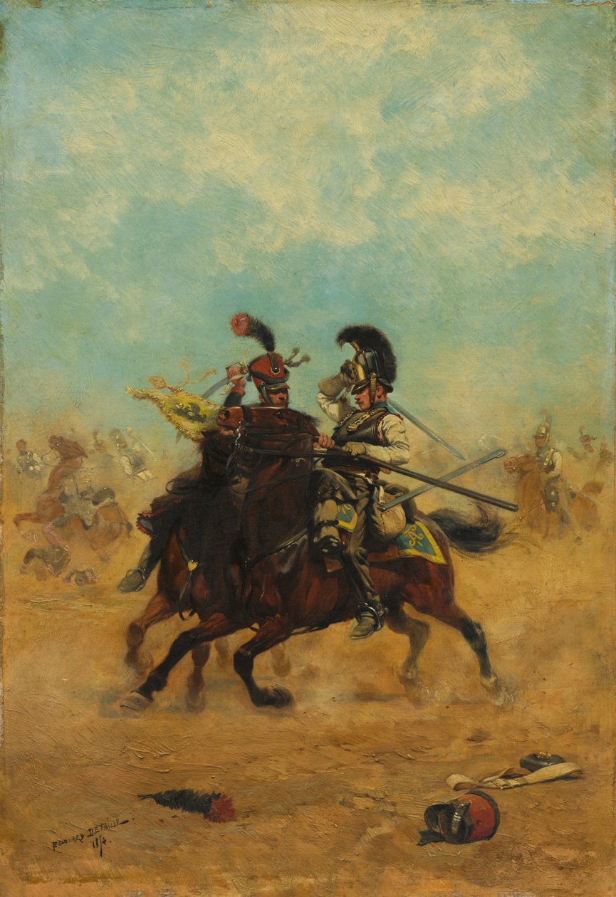 Combattimento per i colori da Jean Baptiste Edouard Detaille