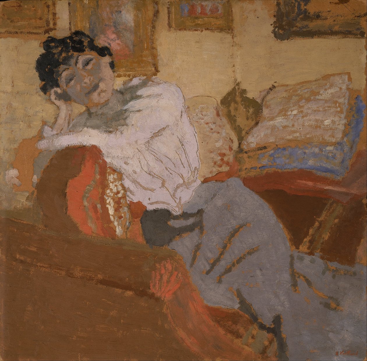 Madame Hessel sul divano da Edouard Vuillard