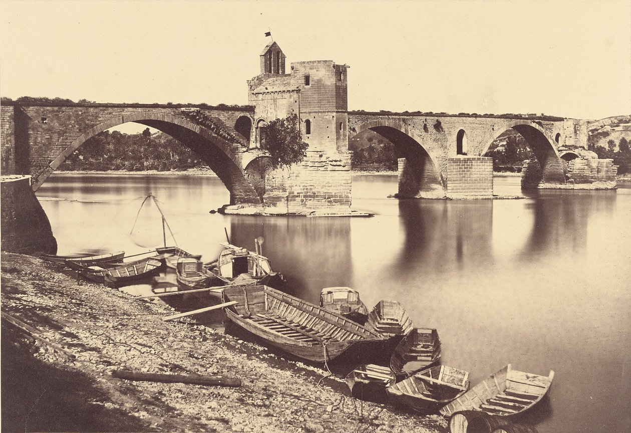 Ponte Saint Bénézet, Avignone da Édouard Baldus