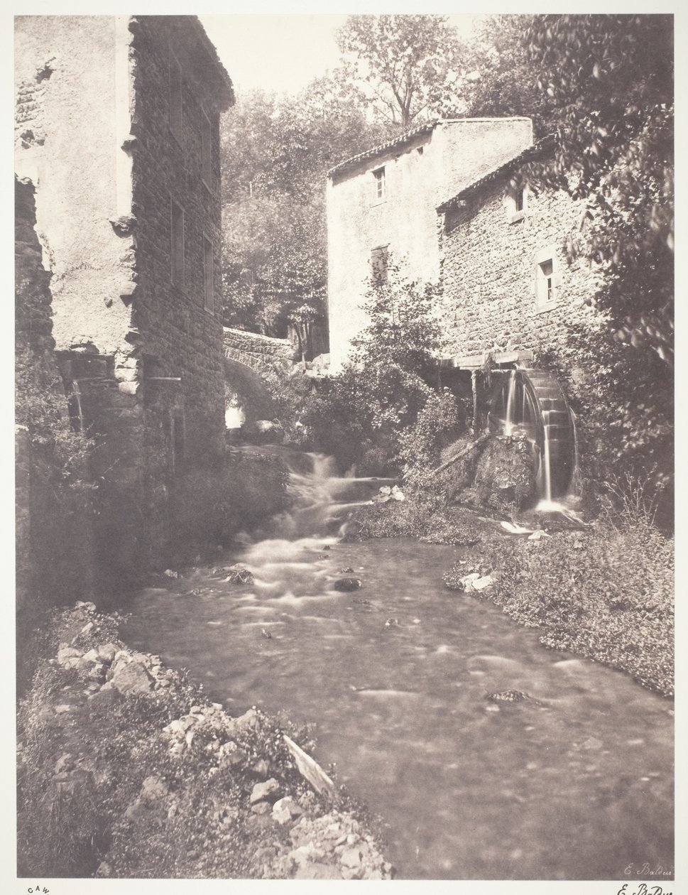 Mulini ad acqua in Alvernia da Edouard Denis Baldus