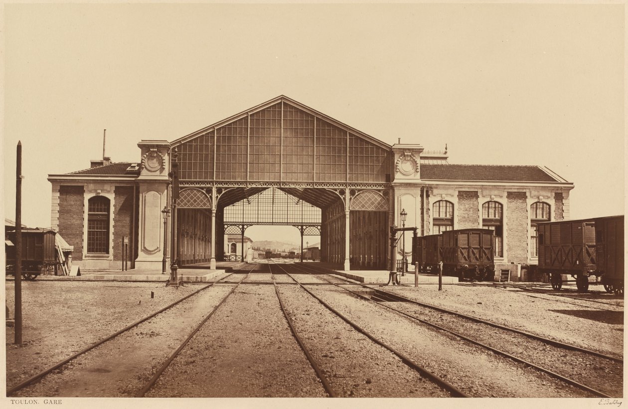 Tolone, Stazione Ferroviaria da Edouard Denis Baldus
