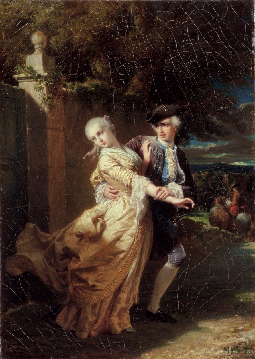 Il rapimento di Clarissa Harlowe da parte di Lovelace, 1867 da Edouard Louis Dubufe