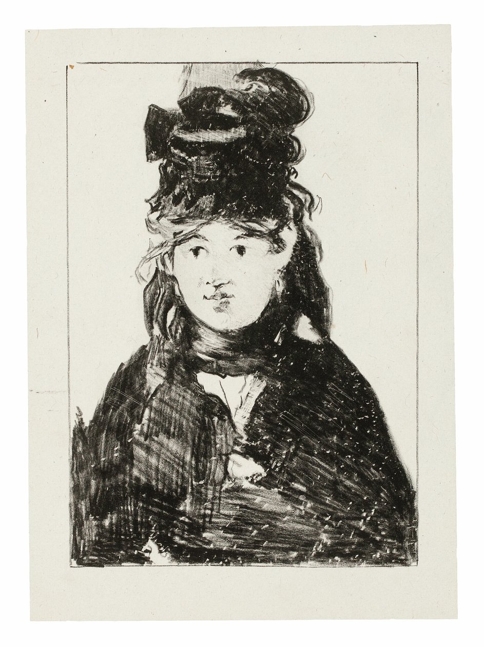 Berthe Morisot in nero da Édouard Manet