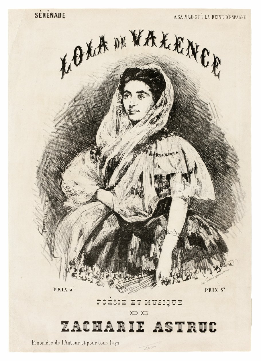 Lola de Valence da Édouard Manet