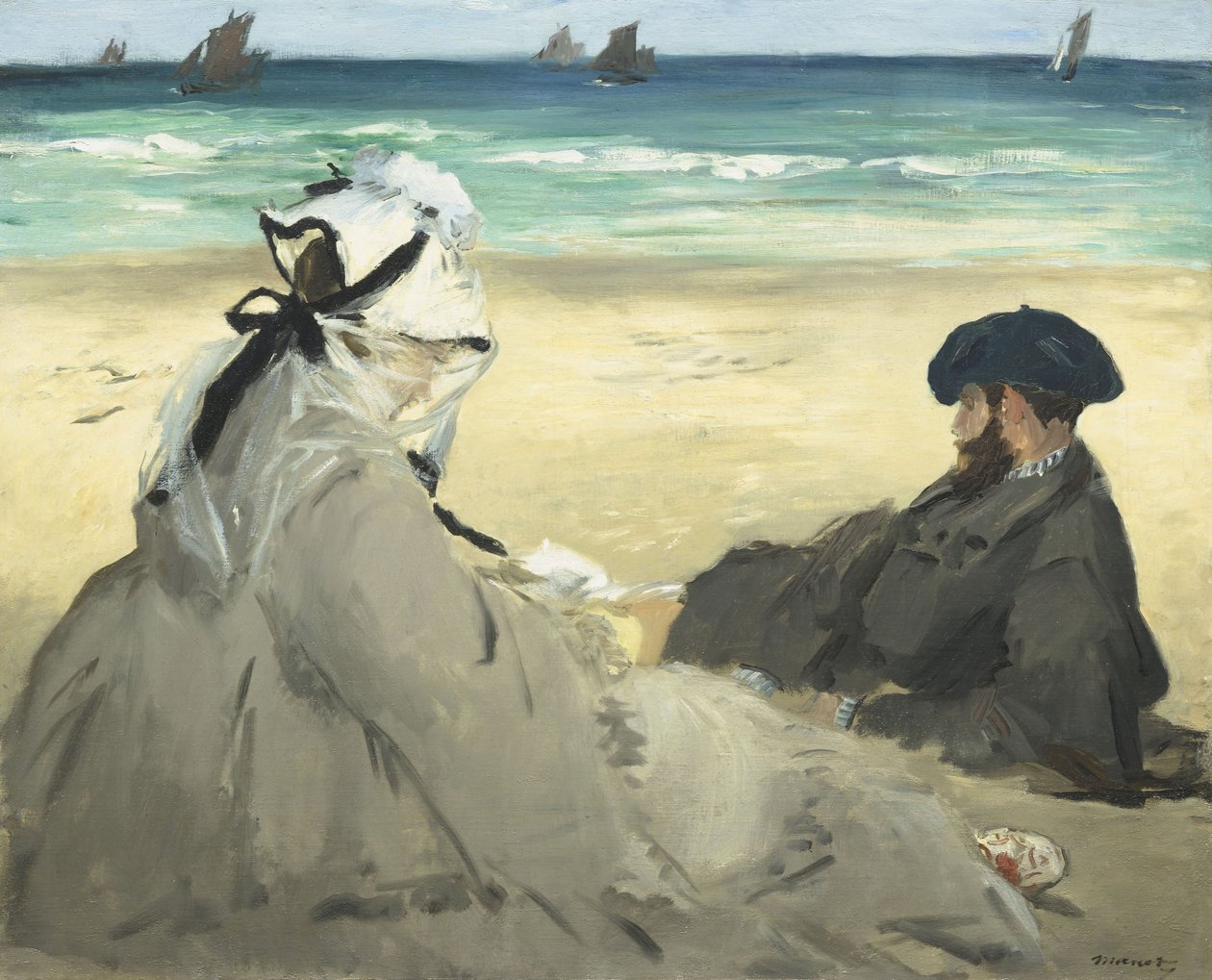 Sulla spiaggia da Édouard Manet