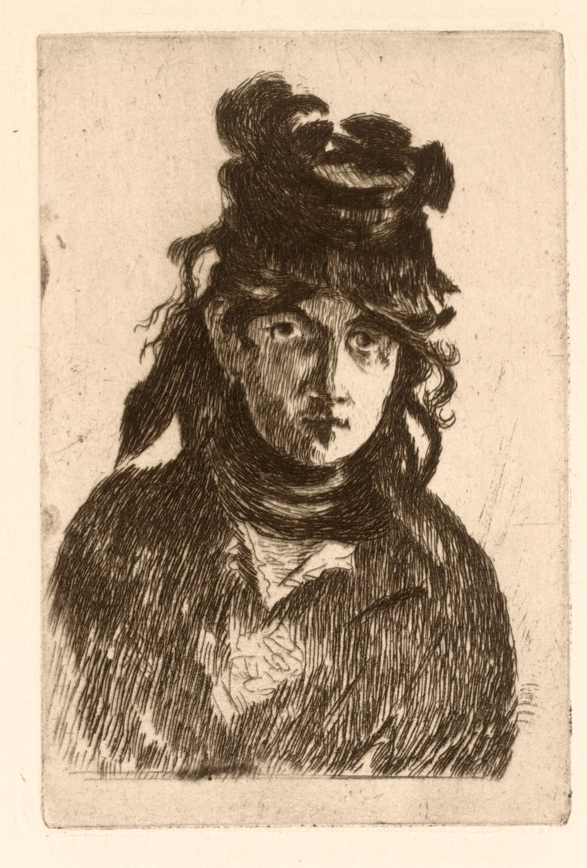 Ritratto di Berthe Morisot da Édouard Manet