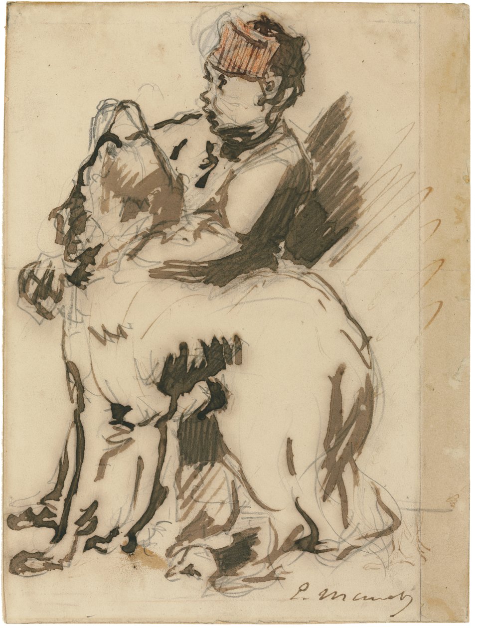 Il bambino e il cane da Édouard Manet
