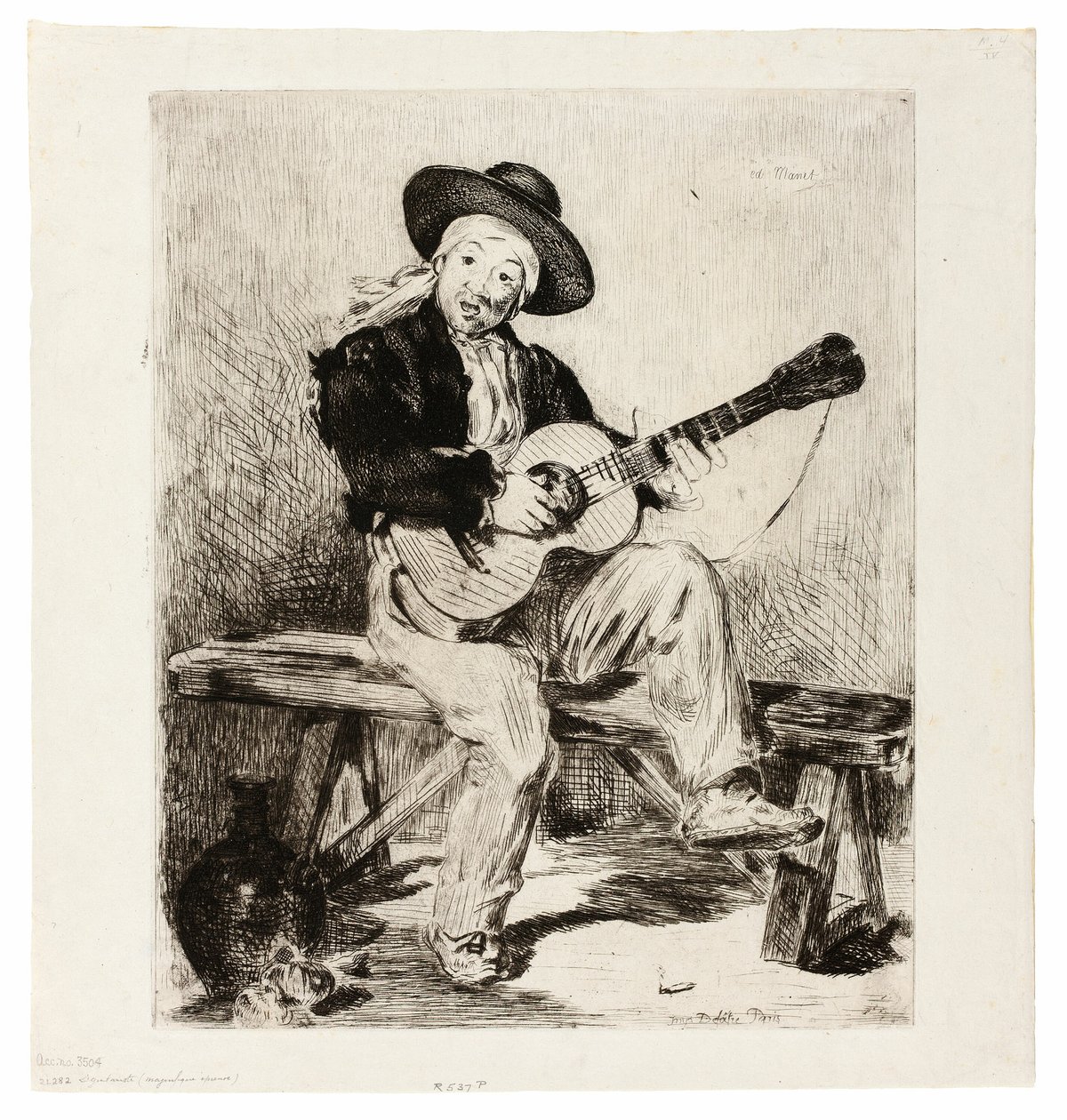Il cantante spagnolo da Édouard Manet