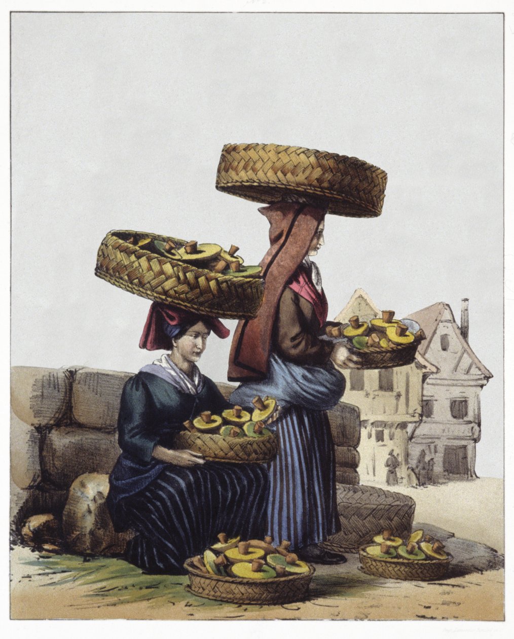 Commercianti di funghi da Edouard Pingret