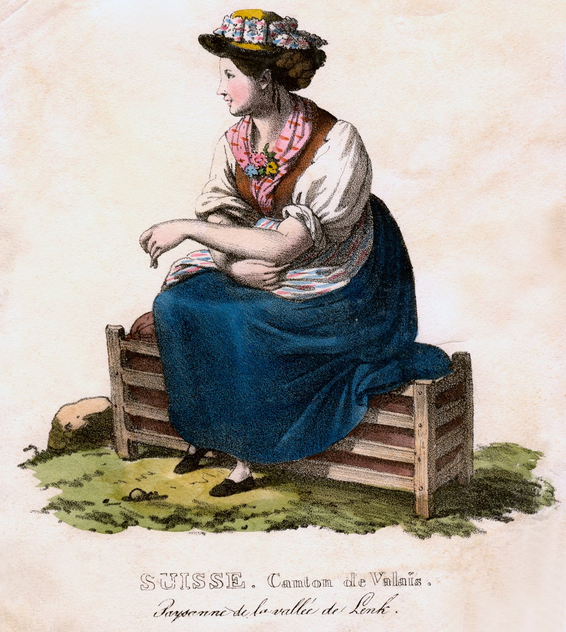 Donna svizzera da Edouard Pingret