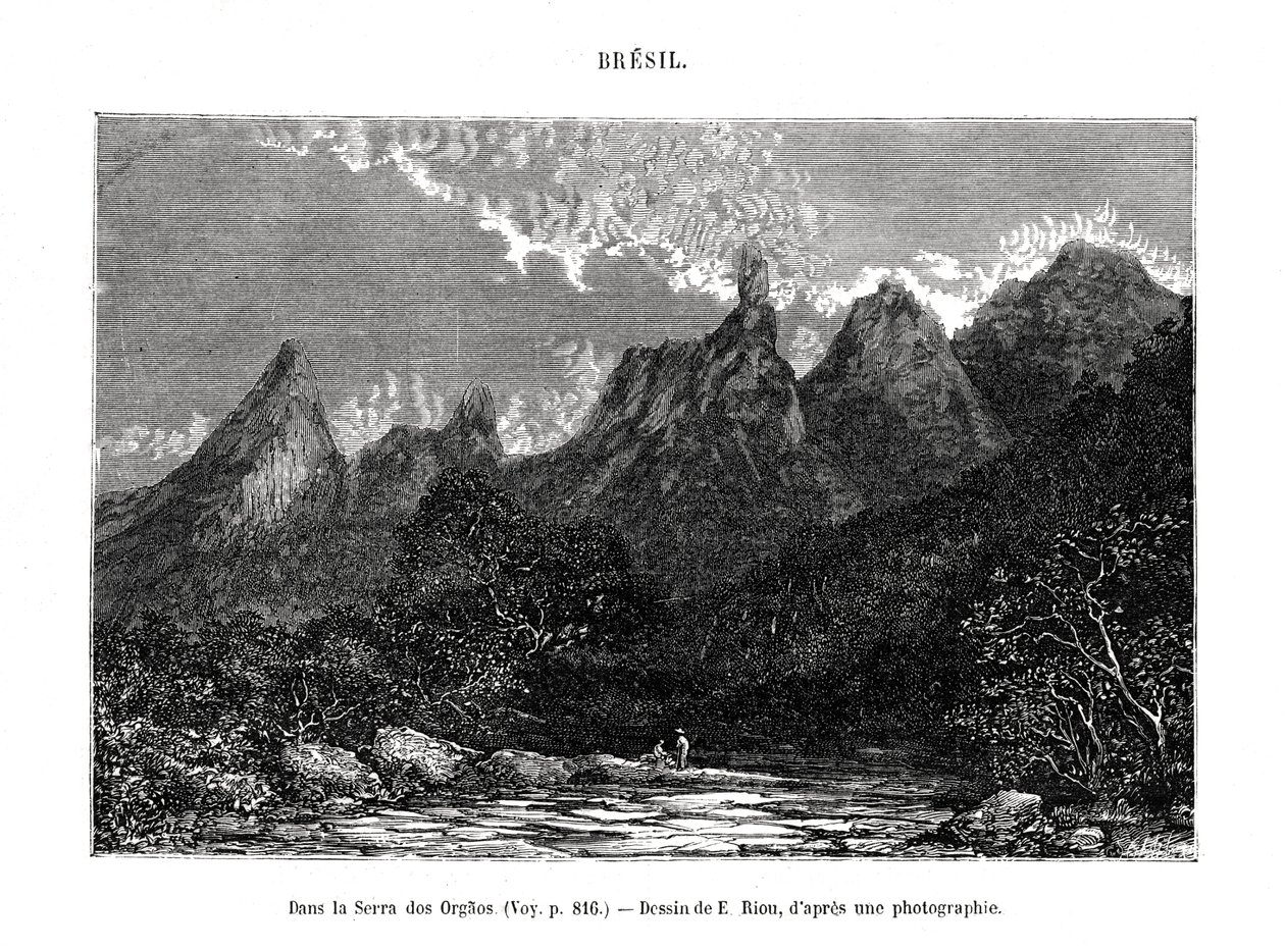 Serra dos Órgãos, Brasile, XIX secolo da Edouard Riou
