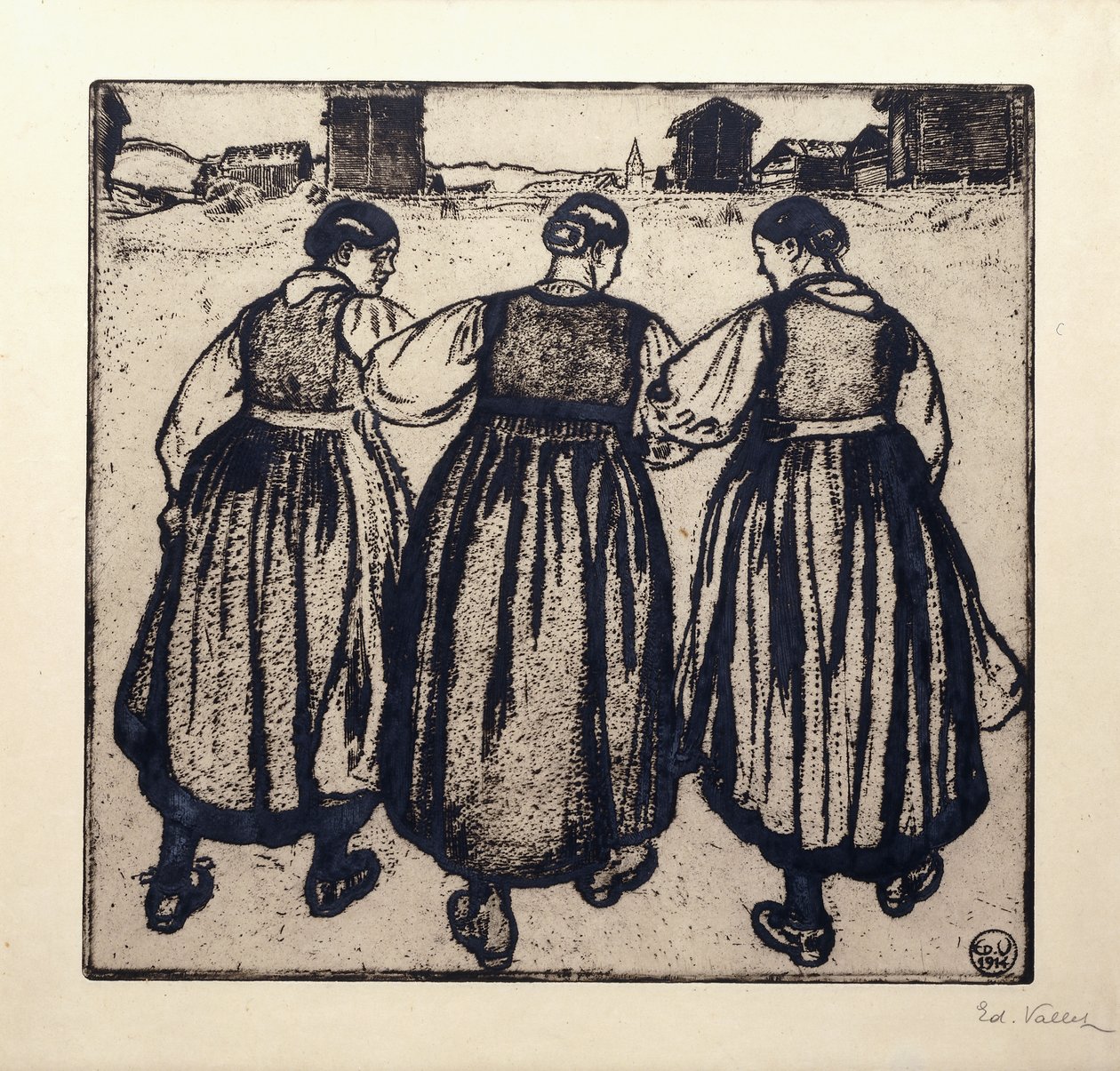 Tre Fanciulle da Edouard Vallet