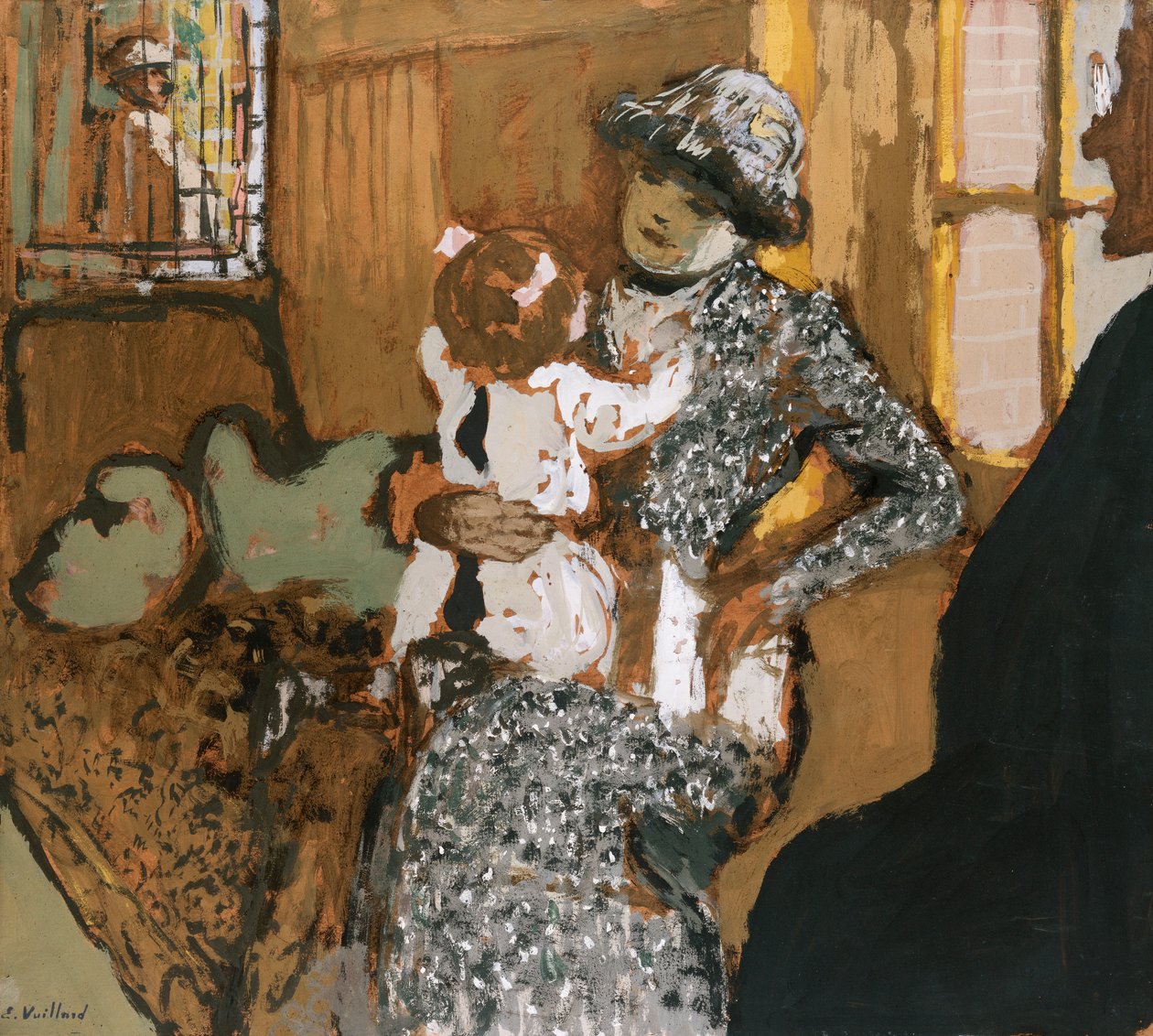 Bambino con un grembiule bianco, c.1909 da Edouard Vuillard