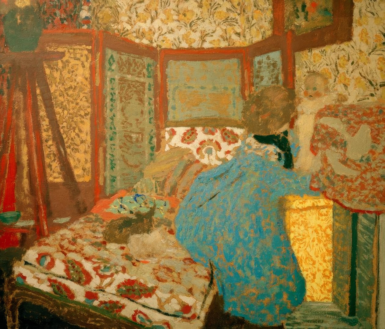La signora blu con bambino da Edouard Vuillard