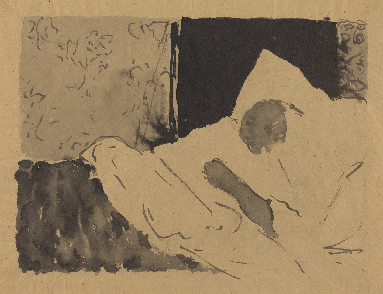Madame V. che dorme, c. 1892 da Edouard Vuillard