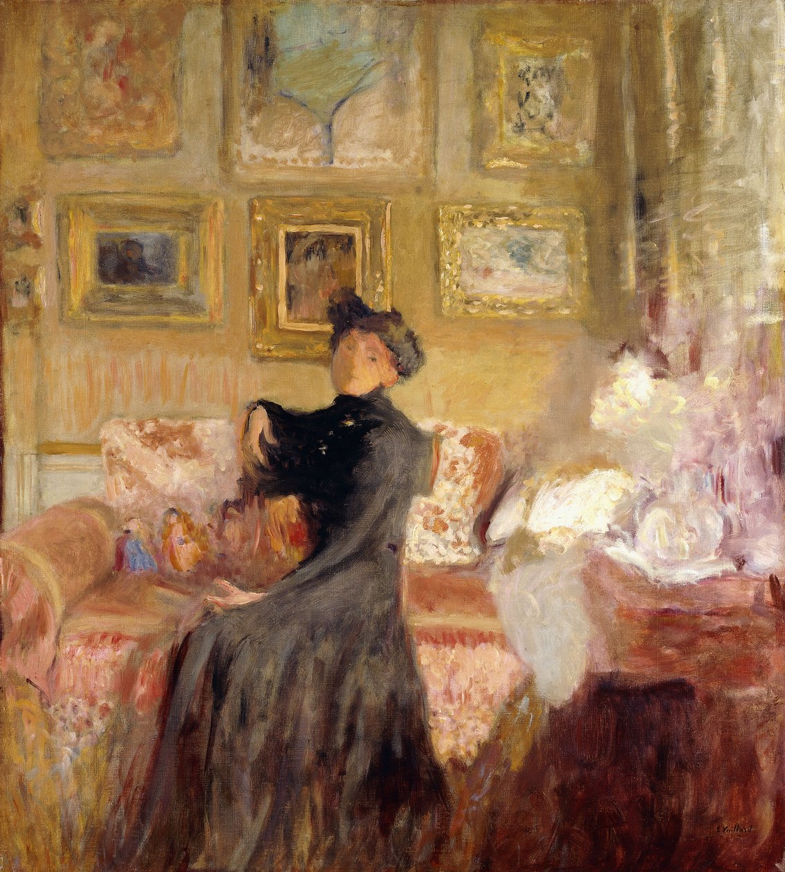 Divano rosso, c.1905 da Edouard Vuillard