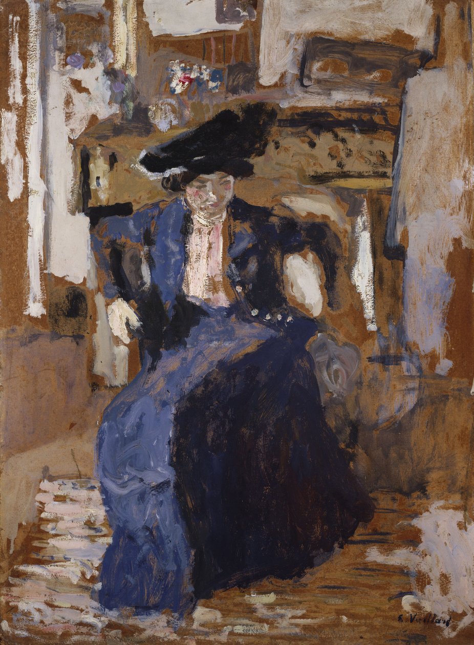 Donna in blu da Edouard Vuillard