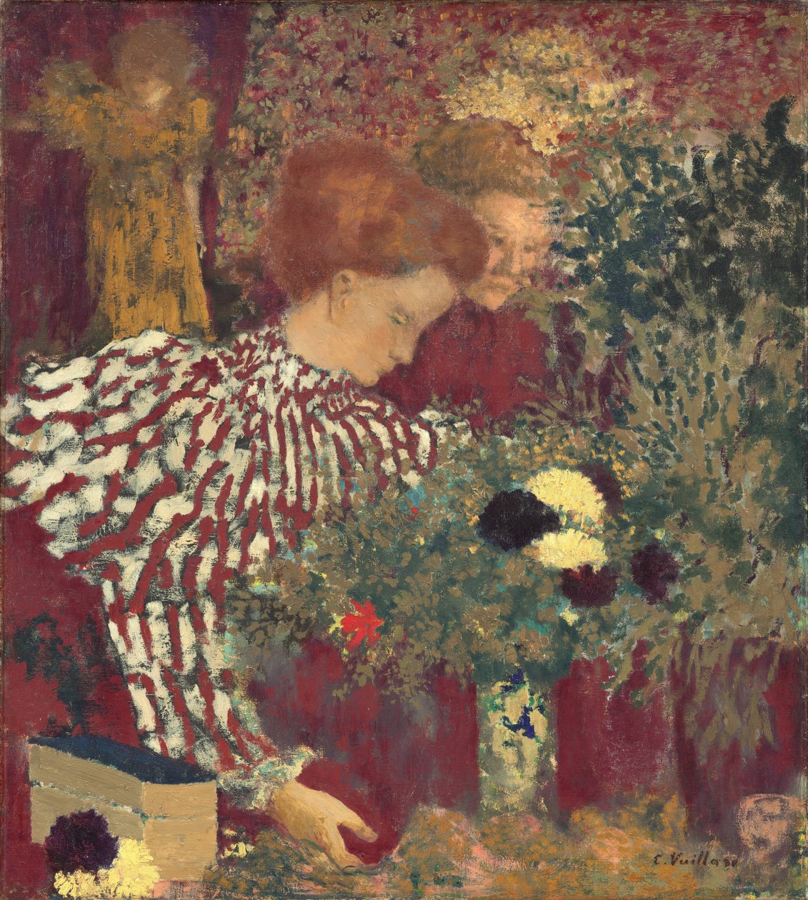 Donna in un Vestito a Righe da Edouard Vuillard