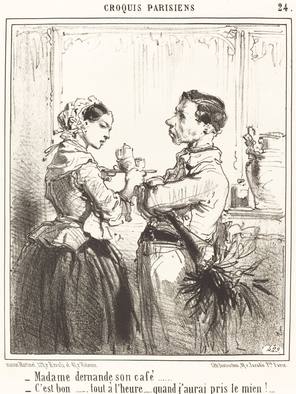 Madame chiede il suo caffè da Edouard de Beaumont