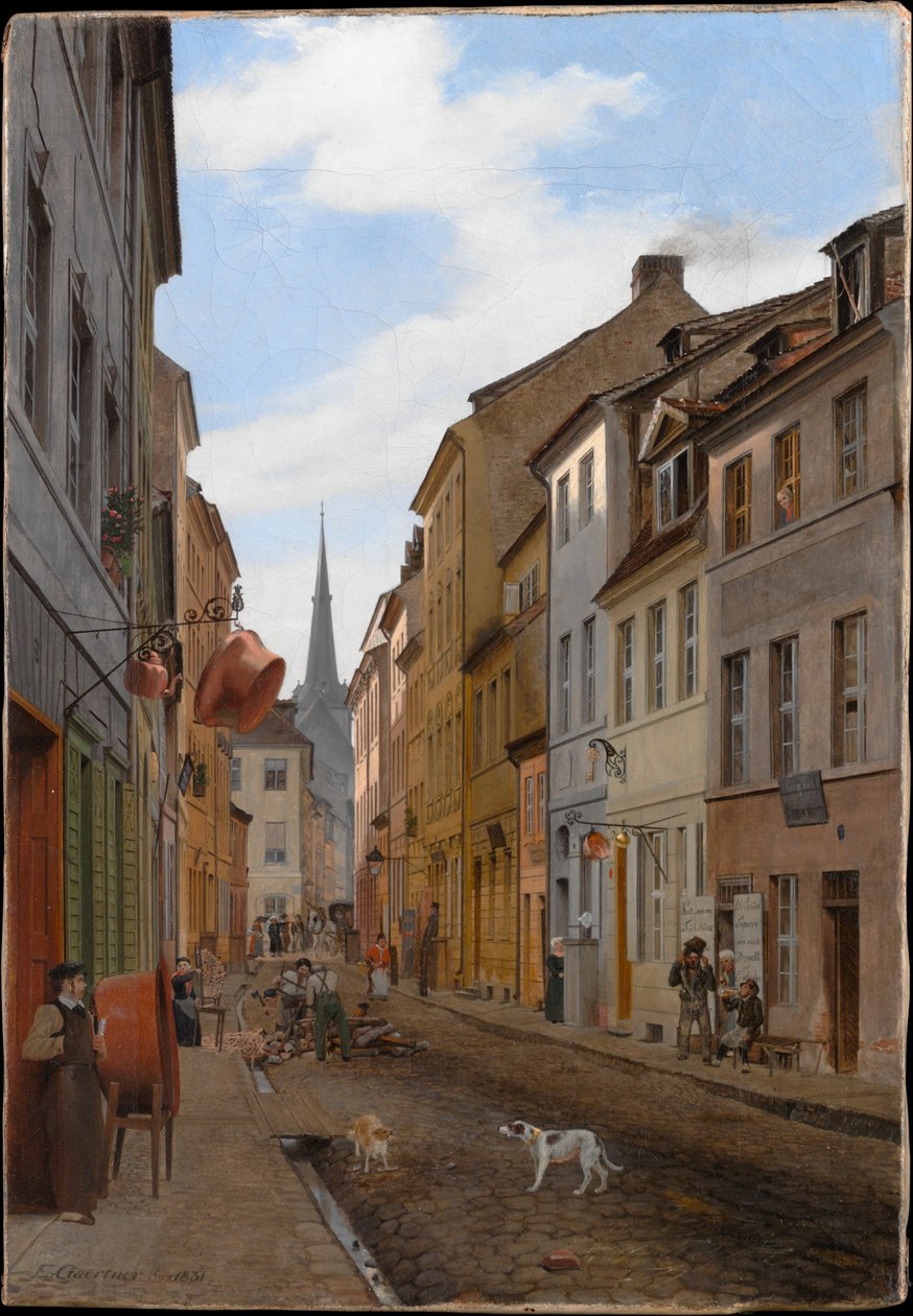 Die Parochialstraße da Eduard Gaertner