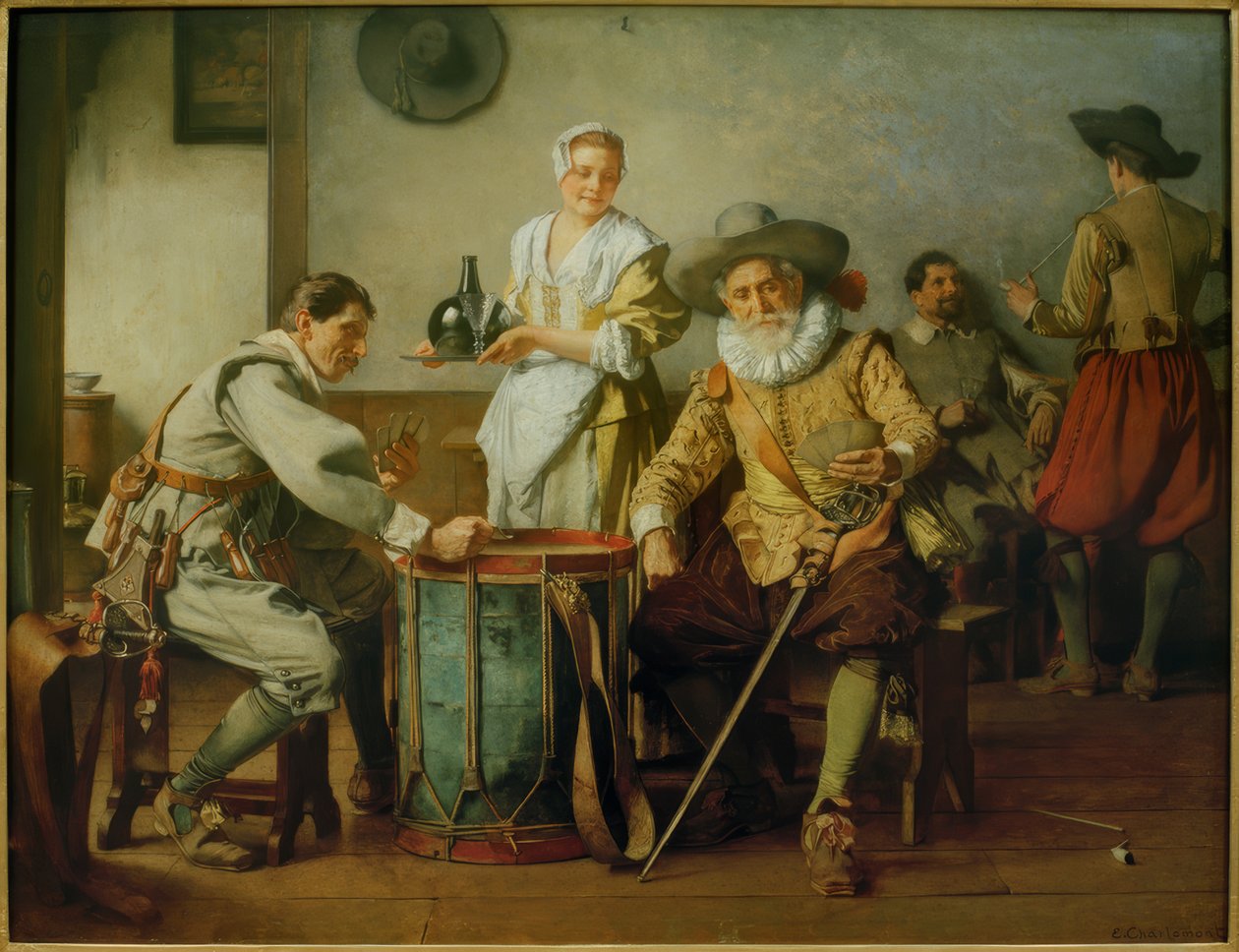 Giocatori di carte da Eduard Charlemont