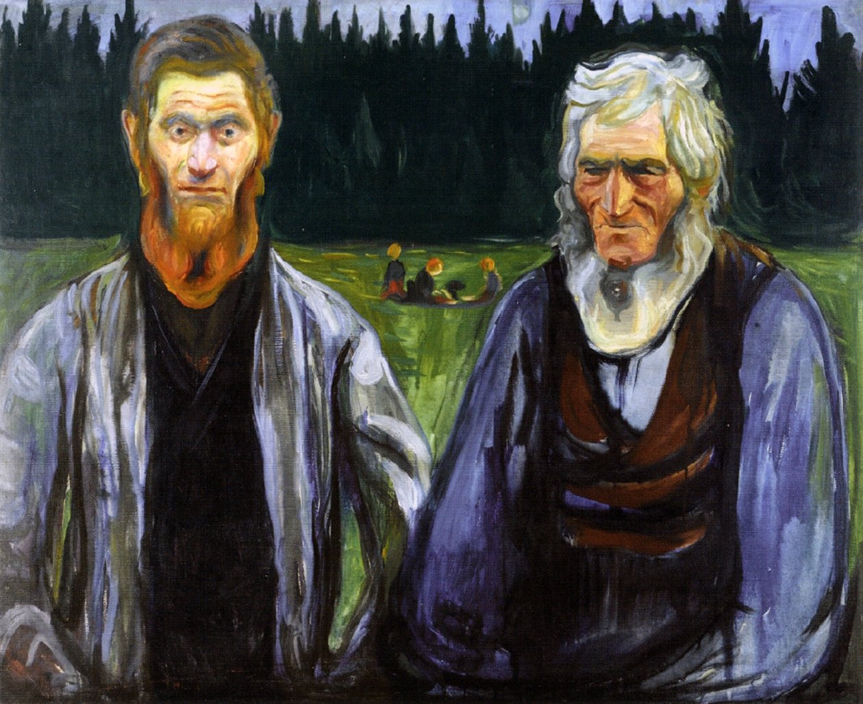 Padre e figlio, c.1904 da Edvard Munch