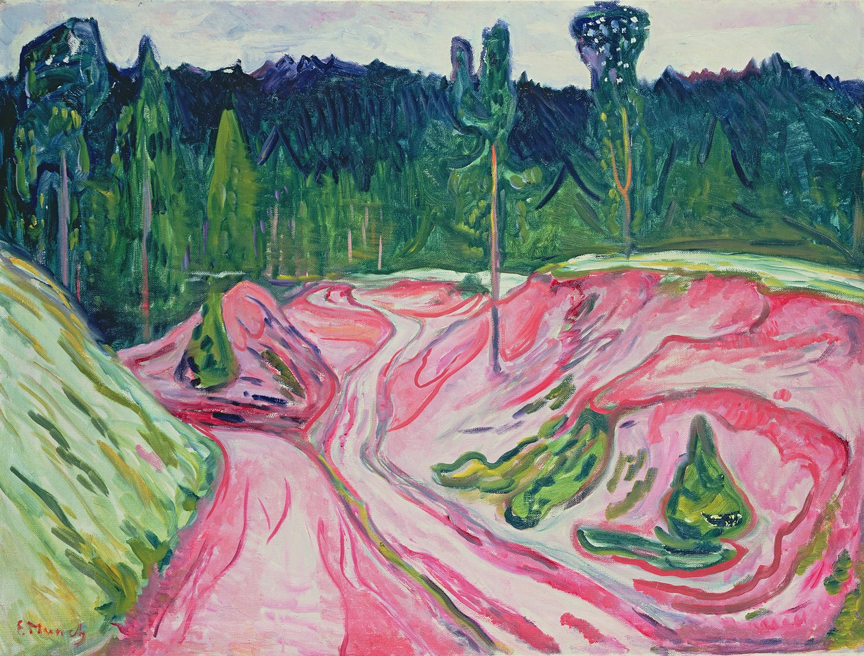 Foresta in Turingia, c.1904 da Edvard Munch