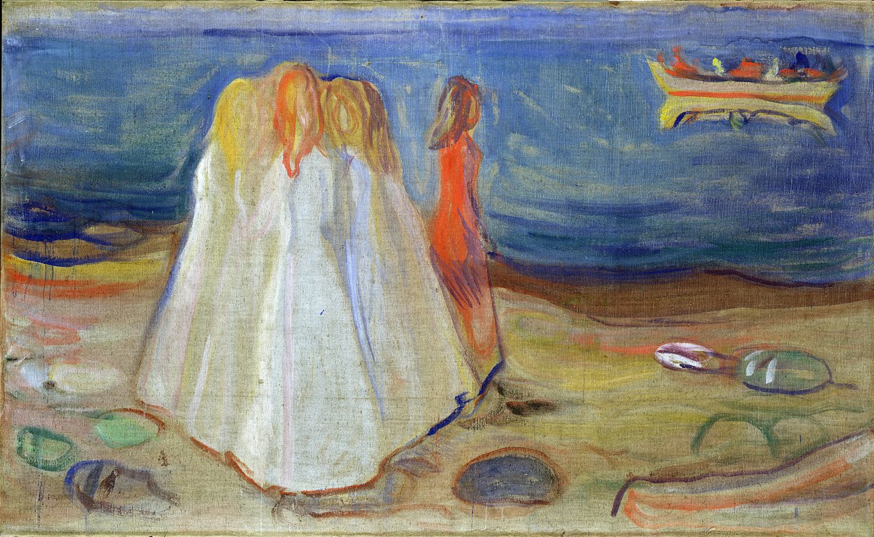 Ragazze al mare, 1906 da Edvard Munch