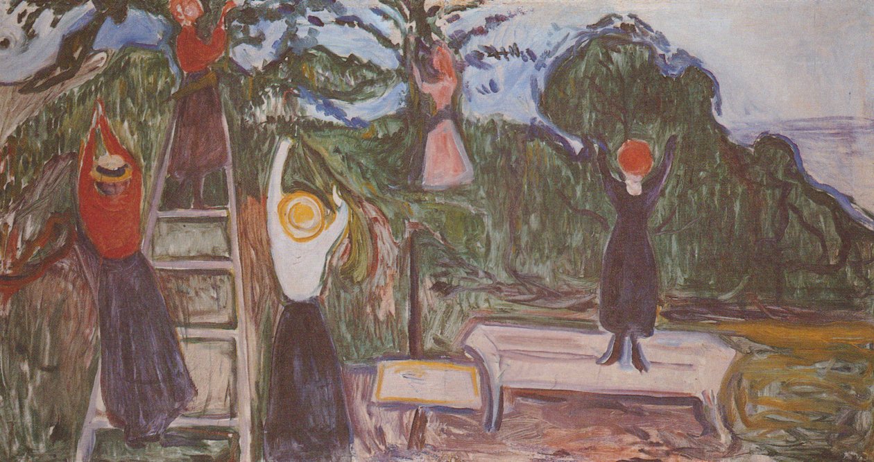 Ragazza alla raccolta da Edvard Munch