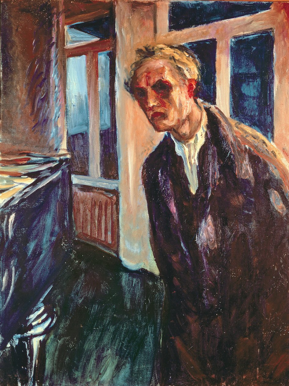 Viandante di notte: autoritratto da Edvard Munch