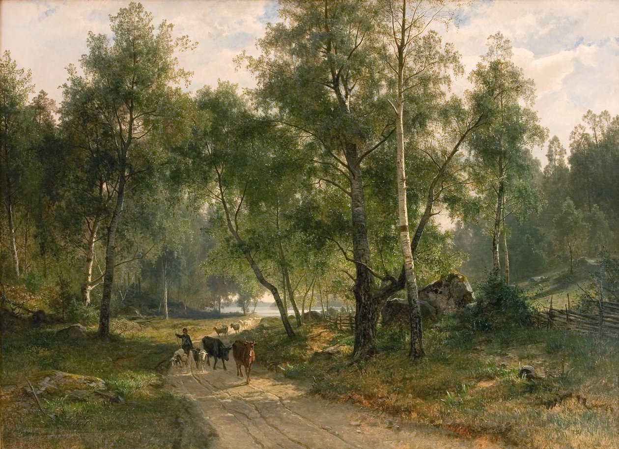 Sotto le betulle. Motivo da Mälaren da Edvard Bergh