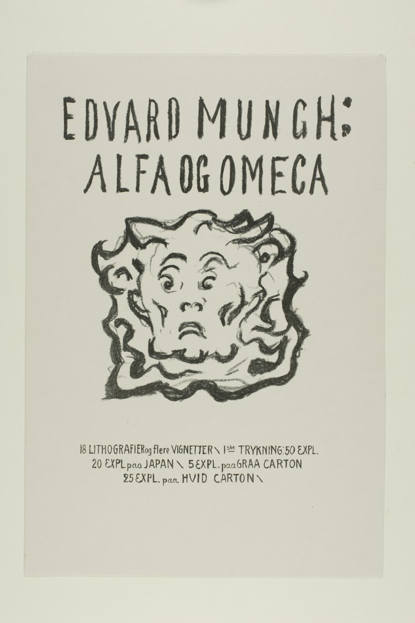 Alfa e Omega: Pagina del titolo da Edvard Munch