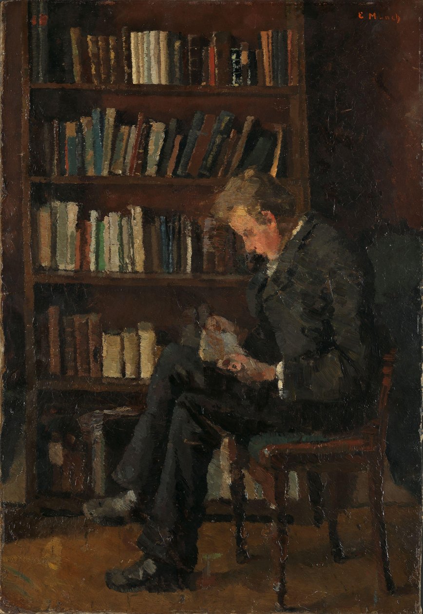 Andreas che legge da Edvard Munch