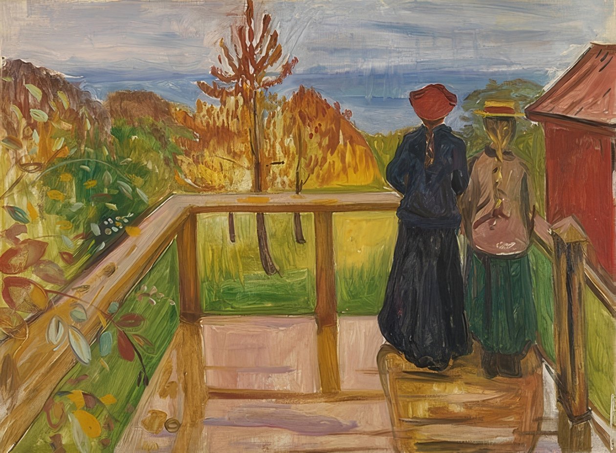 Sulla veranda, 1902 da Edvard Munch