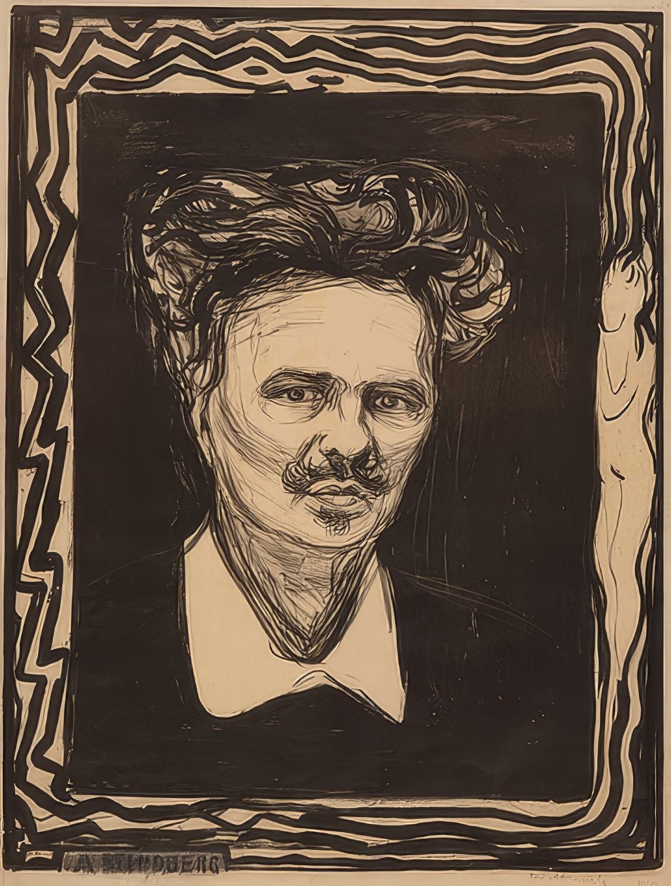 August Strindberg da Edvard Munch