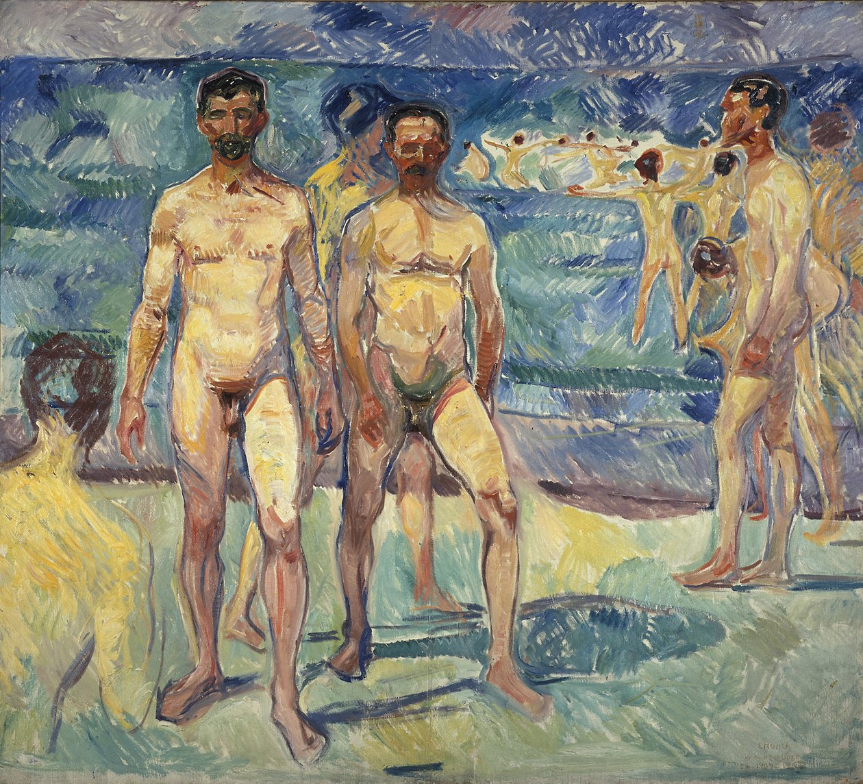 Uomini che fanno il bagno da Edvard Munch