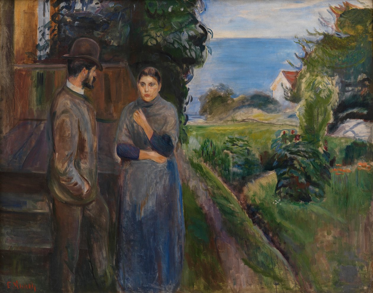 Conversazione serale da Edvard Munch