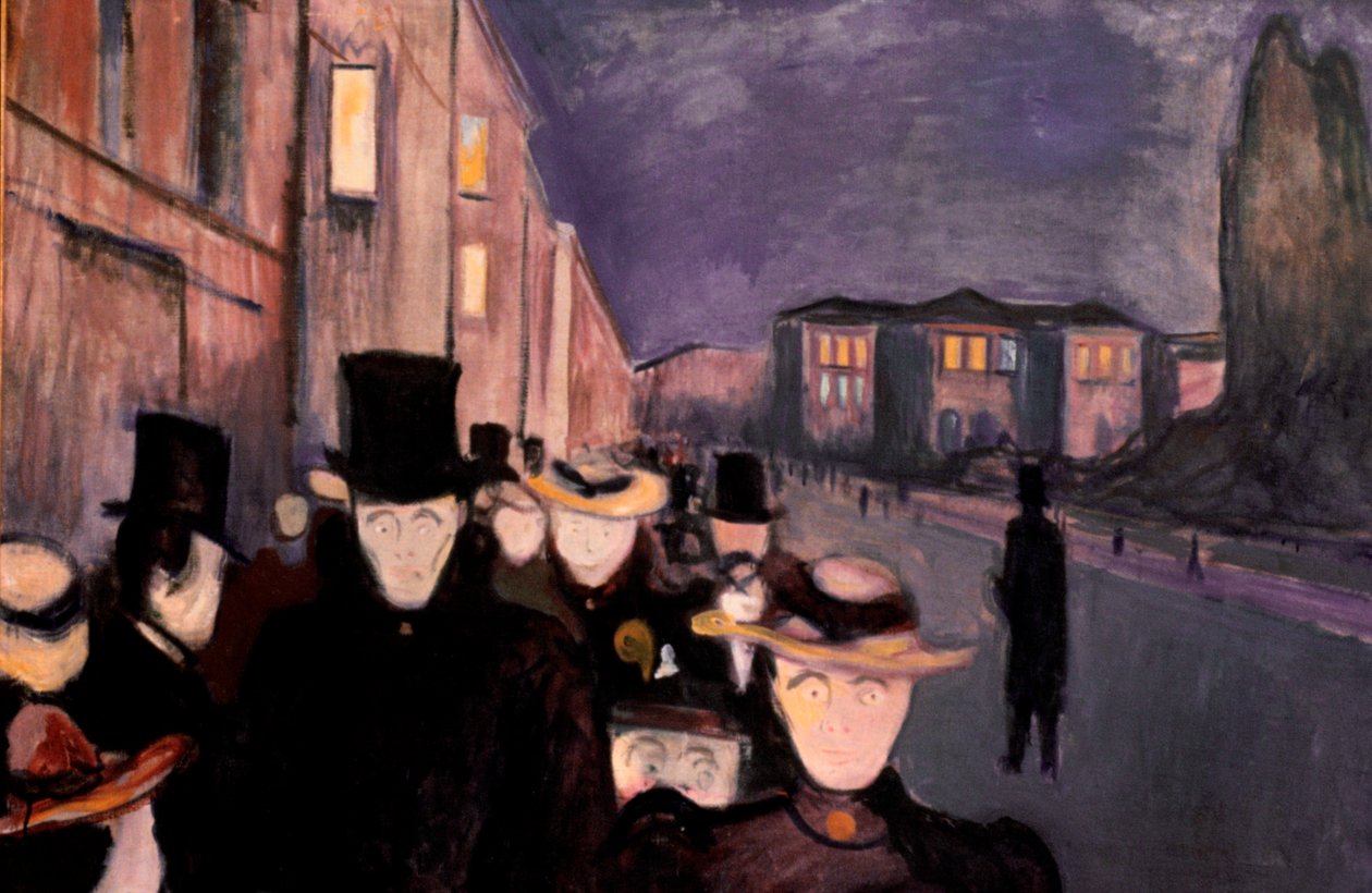 Sera su Karl Johan, 1892 da Edvard Munch
