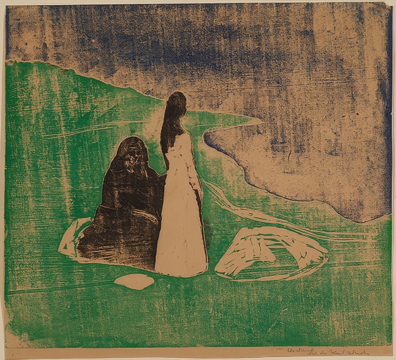 Donne sulla riva del mare da Edvard Munch